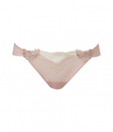 Luxurious thong in a fine, synthetic blend - Elegant in pale pink and ecru - Particularly comfortable thanks to the stretch content - Stylish, low rise with a moderately wide waistband - Elegant lace insert - Perfect, snug fit - Stylish, sexy, seductive - Fits under (almost) all outfits Luxurious thong in a fine, synthetic blend - Elegant in pale pink and ecru - Particularly comfortable thanks to the stretch content - Stylish, low rise with a moderately wide waistband - Elegant lace insert - Perfect, snug fit - Stylish, sexy, seductive - Fits under (almost) all outfits