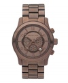 Explore the new neutral: a brown-on-brown watch by Michael Kors.