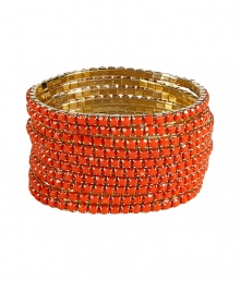 Add bold style to any look with these attention-grabbing bracelets from R.J. Graziano - Metal and pearl filigree stones, trendy stackable look - Style with a casual cocktail look or with an elevated jeans-and-tee outfit