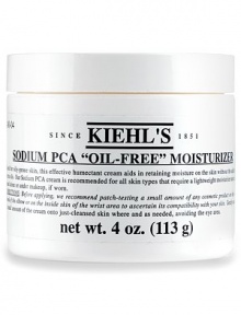 Sodium PCA Oil-Free Moisturizer, a light, yet effective facial gel cream moisturizer for normal-to-oily, oily and very oily skin types. Aids in retaining moisture on the skin without the addition of extra oils. Suitable for blemish-prone skin. Sodium PCA Oil-Free Moisturizer, a light, yet effective facial gel cream moisturizer for normal-to-oily, oily and very oily skin types. Aids in retaining moisture on the skin without the addition of extra oils. Suitable for blemish-prone skin.