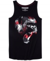 Are you the strong, silent type? Heed the call of the wild in this graphic tank from Sean John.