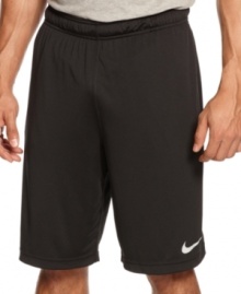 Break a sweat and still stay comfortable with these Nike performance shorts featuring Dri-Fit technology.