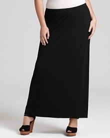 This fluid Eileen Fisher maxi skirt is a fabulous foundation for both casual and formal looks, fitting close at the hips and releasing gracefully into a full, flowing hem. This fluid Eileen Fisher maxi skirt is a fabulous foundation for both casual and formal looks, fitting close at the hips and releasing gracefully into a full, flowing hem.