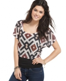 The Classic gets graphic with this rhinestone embellished crop top! Pair it with your fave jeggings for a look that elongates! The Classic gets graphic with this rhinestone embellished crop top! Pair it with your fave jeggings for a look that elongates!