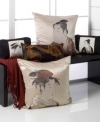 Evoke the elegance of the East with the Geisha Box decorative pillow from Natori. Featuring a printed geisha image pieced on textured 100% silk, this unique pillow is artistically refined.