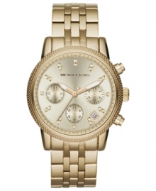 This Ritz collection watch from Michael Kors brings gold-medal fashion with glitzy accents. This Ritz collection watch from Michael Kors brings gold-medal fashion with glitzy accents.