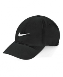 Stay cool when it heats up. This Nike hat has Dri-Fit technology to wick away sweat for optimal comfort. Stay cool when it heats up. This Nike hat has Dri-Fit technology to wick away sweat for optimal comfort.