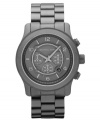 A precise marvel covered in gunmetal tones from Michael Kors' Runway watch collection.