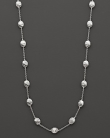 From the Siviglia collection, a necklace with medium-sized stationed beads, designed by Marco Bicego. From the Siviglia collection, a necklace with medium-sized stationed beads, designed by Marco Bicego.