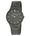 The gritty gunmetal tones on this Kenneth Cole New York watch add edge to your look.
