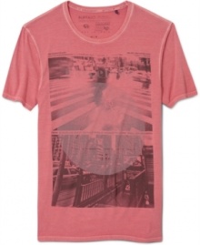 Visual aids. Give your casual style a step up with this cool graphic tee from Buffalo David Bitton.