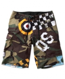 Recruit these camouflage shorts from Quiksilver to be part of your all-summer arsenal. Recruit these camouflage shorts from Quiksilver to be part of your all-summer arsenal.