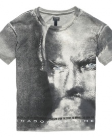 This graphic t-shirt from Armani pay homage to the man himself and adds style to your casual wardrobe. This graphic t-shirt from Armani pay homage to the man himself and adds style to your casual wardrobe.