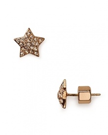 Mini star-shaped earrings get the star-studded treatment, covered in light peach crystal pave stones. From MARC BY MARC JACOBS. Mini star-shaped earrings get the star-studded treatment, covered in light peach crystal pave stones. From MARC BY MARC JACOBS.