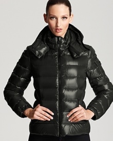 Moncler's Bady puffer showcases a royal blue hue that stands out on the slopes and streets alike. Black hardware lends a modern feel. Moncler's Bady puffer showcases a royal blue hue that stands out on the slopes and streets alike. Black hardware lends a modern feel.