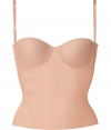 Add instant sex appeal to your cocktail party look with this d?colletage-enhancing corset from La Perla - Underwire, padded cups, adjustable wide-set straps, fitted silhouette, back seaming details and hook and eye closure - Pair with a slinky evening dress, or under an oversized blazer