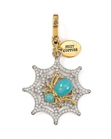 Get glowing girl. This Juicy Couture charm is oh so spooky, cast in brass with crystal accents. Get glowing girl. This Juicy Couture charm is oh so spooky, cast in brass with crystal accents.