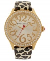 Fashion that can't be tamed: an exotic watch from Betsey Johnson.