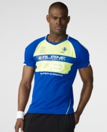 Taking you from the starting block to the finish line in style, RLX's race-inspired performance tee is designed for the modern athlete with ventilating properties, bold neon piecing and reflective details. Taking you from the starting block to the finish line in style, RLX's race-inspired performance tee is designed for the modern athlete with ventilating properties, bold neon piecing and reflective details.