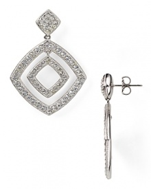 'Tis the season to be inspired by retro style, so opt for Lora Paolo's pavé diamond earrings. Team the deco-inspired danglers with a bright frock and head to a holiday fête. 'Tis the season to be inspired by retro style, so opt for Lora Paolo's pavé diamond earrings. Team the deco-inspired danglers with a bright frock and head to a holiday fête.