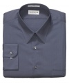 Refashion your work wardrobe with this fitted dress shirt from Van Heusen.