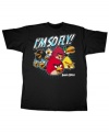 Fly high in your casual wardrobe with this Angry Birds graphic tee from Fifth Sun.