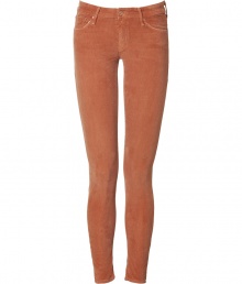 Super flattering cognac corduroys - These sexy-chic slim cut pants turn up the heat - Pair with a t-shirt and an oversized sweater to add sultry appeal to staples - Style with a pullover, stilettos, and a structured leather jacket Super flattering cognac corduroys - These sexy-chic slim cut pants turn up the heat - Pair with a t-shirt and an oversized sweater to add sultry appeal to staples - Style with a pullover, stilettos, and a structured leather jacket