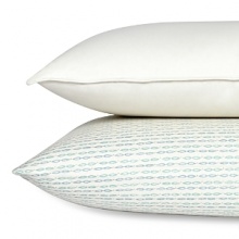 Inspired by artisan block prints, this Sky bedding collection is a burst of pattern, color and rich embroidery in 230-thread count sateen. Sheet sets and pillowcases feature an oval and dot geometric pattern. Inspired by artisan block prints, this Sky bedding collection is a burst of pattern, color and rich embroidery in 230-thread count sateen. Sheet sets and pillowcases feature an oval and dot geometric pattern.