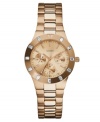 Retro styling with modern appeal: a chic chronograph watch by GUESS.