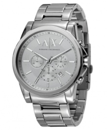 A stalwart, monochromatic watch by AX Armani Exchange.