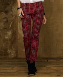 Rendered in a heritage-inspired plaid, Denim & Supply Ralph Lauren's classic pant fits with the comfort of a legging but exudes true downtown style with its skinny silhouette. Rendered in a heritage-inspired plaid, Denim & Supply Ralph Lauren's classic pant fits with the comfort of a legging but exudes true downtown style with its skinny silhouette.