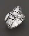 From the Kali collection, a sterling twist ring inspired by molten lava, designed by John Hardy.