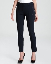 Lend sleek sophistication to your everyday look with these Bloomingdale's Exclusive BASLER jeggings, finished with bullish zip pockets for urban polish. Lend sleek sophistication to your everyday look with these Bloomingdale's Exclusive BASLER jeggings, finished with bullish zip pockets for urban polish.