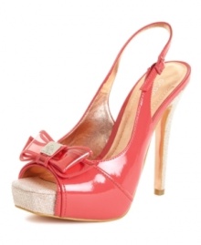Your weekend choice for warm evenings, the Angelo pump from BCBGeneration shines with a daring peep-toe and sky-high design. Your weekend choice for warm evenings, the Angelo pump from BCBGeneration shines with a daring peep-toe and sky-high design.