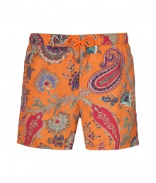 With their bright coloring and characteristic paisley print, Etros swim trunks are a chic way to liven up beachside looks - Elasticized drawstring waistline, side slit pockets - Wear in the water with your favorite sunglasses, or post swim with a bright polo and leather sandals