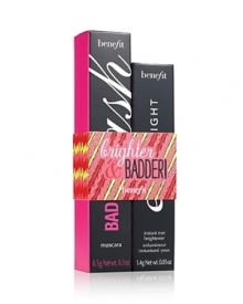 Bestsellers you need (and want!) for the brightest, baddest eyes, ever...together for a limited time only. Eye brighta nap in a stickrevs ups eyes for a wide-awake look. BADgal lash mascara pumps up the volume for the lushest-ever fringe. Together, these two are unstoppable!This set contains: full-size eye bright, instant eye brightener & full size BADgal lash mascara Bestsellers you need (and want!) for the brightest, baddest eyes, ever...together for a limited time only. Eye brighta nap in a stickrevs ups eyes for a wide-awake look. BADgal lash mascara pumps up the volume for the lushest-ever fringe. Together, these two are unstoppable!This set contains: full-size eye bright, instant eye brightener & full size BADgal lash mascara