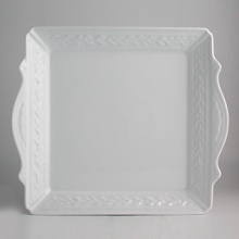 Judaica is a twist on the best selling Louvre pattern from Bernardaud. Pieces from this collection make perfect gifts for the holidays or for the couple who treasures their heritage. The Bernardaud service was engraved by hand, following the grand tradition of master sculptors. Casual or formal, the collection expresses a unique personality of quality craftsmanship. Available pieces include: set of 6 mini seder plates; kiddush cup; matzah plate; mezuzah; rice bowl; and seder plate. The set of 6 mini seder plates are sold separately from the seder plate. Judaica is a twist on the best selling Louvre pattern from Bernardaud. Pieces from this collection make perfect gifts for the holidays or for the couple who treasures their heritage. The Bernardaud service was engraved by hand, following the grand tradition of master sculptors. Casual or formal, the collection expresses a unique personality of quality craftsmanship. Available pieces include: set of 6 mini seder plates; kiddush cup; matzah plate; mezuzah; rice bowl; and seder plate. The set of 6 mini seder plates are sold separately from the seder plate.