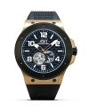 AWI International Aero Drive 46 Round Rose Gold PVD Watch, 46mm