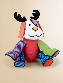 Spreading holiday cheer, this festive, cuddly reindeer will bring a smile to your little one's face with a vibrant patchwork pattern and renowned Jingle Bells tune.12W X 11HCottonWashable surfaceRecommended for ages 0+AAA batteries includedImported Spreading holiday cheer, this festive, cuddly reindeer will bring a smile to your little one's face with a vibrant patchwork pattern and renowned Jingle Bells tune.12W X 11HCottonWashable surfaceRecommended for ages 0+AAA batteries includedImported