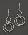 John Hardy's bamboo drop earrings lend timeless style in sterling silver.