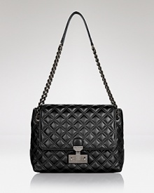 Featuring classic elements like quilted leather and a chain link shoulder strap, this Marc Jacobs handbag is subtly sumptuous. Featuring classic elements like quilted leather and a chain link shoulder strap, this Marc Jacobs handbag is subtly sumptuous.