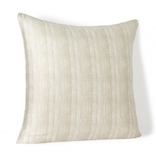 An organic linear print adorning this sateen HUGO BOSS sham is contrasted by an oversized silk border for crisp elegance. An organic linear print adorning this sateen HUGO BOSS sham is contrasted by an oversized silk border for crisp elegance.