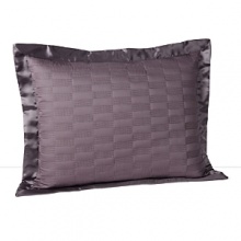 A classic check pattern infuses this luxe HUGO BOSS sham with textural richness. An oversized silk border adds a crisp, elegant edge. A classic check pattern infuses this luxe HUGO BOSS sham with textural richness. An oversized silk border adds a crisp, elegant edge.
