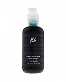 A low pH, extra-mild formula that avoids stripping, neutralizes oxidation, smoothes the cuticle & subtly enhances color. To prevent reddening (its maddening!) use every other washing with Color Support Conditioner (a must). Usage: Wet hair, lather shampoo in palms, massage through and rinse thoroughly. Follow with Color Support Conditioner. Product Recipe: For best results, pair with Cool Brunette Conditioner. A low pH, extra-mild formula that avoids stripping, neutralizes oxidation, smoothes the cuticle & subtly enhances color. To prevent reddening (its maddening!) use every other washing with Color Support Conditioner (a must). Usage: Wet hair, lather shampoo in palms, massage through and rinse thoroughly. Follow with Color Support Conditioner. Product Recipe: For best results, pair with Cool Brunette Conditioner.