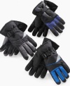 Whether he's packing snowballs or hitting the powder, these Greendog ski gloves keep his hands warm and ready for action.