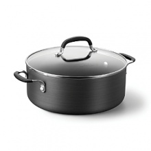 A nonstick surface and fantastic heat distribution earn this Simply Calphalon Nonstick chili pot & lid a spot in your kitchen. A nonstick surface and fantastic heat distribution earn this Simply Calphalon Nonstick chili pot & lid a spot in your kitchen.