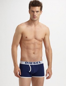Gentle, all-day support in a comfortable cotton knit with contrast trim and a hint of stretch. Logo waistband 95% cotton/5% spandex Machine wash Imported Gentle, all-day support in a comfortable cotton knit with contrast trim and a hint of stretch. Logo waistband 95% cotton/5% spandex Machine wash Imported