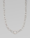 From the Scultura Collection. Multi-sized links of polished sterling silver create a long-enough-to-double chain that goes beyond simple to senational.Sterling silverLength, about 48Lobster claspImported