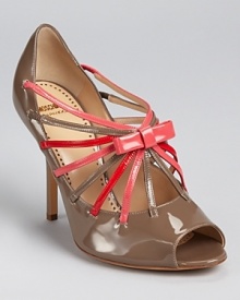 Love is in the air--these multicolor Moschino Cheap and Chic sandals win hearts at first sight, boasting a girlish bow and peep toe (best paired with the glossiest, lipstick-red nails). Love is in the air--these multicolor Moschino Cheap and Chic sandals win hearts at first sight, boasting a girlish bow and peep toe (best paired with the glossiest, lipstick-red nails).