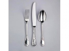 With a dedication to perfection and quality, Christofle flatware creations unite craftsmanship and modern technique in homage to the silversmith's art. The result is flatware to be handed down through generations. Marly is typical of the rococo style and features fine chasing details that demonstrate the height of the silversmith's art. Named for the castle built by Louis XIV. Marly is available in silverplate and sterling. With a dedication to perfection and quality, Christofle flatware creations unite craftsmanship and modern technique in homage to the silversmith's art. The result is flatware to be handed down through generations. Marly is typical of the rococo style and features fine chasing details that demonstrate the height of the silversmith's art. Named for the castle built by Louis XIV. Marly is available in silverplate and sterling.